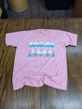 Colorado Polar Bears Jerzees Vintage T Shirt XL Made in USA